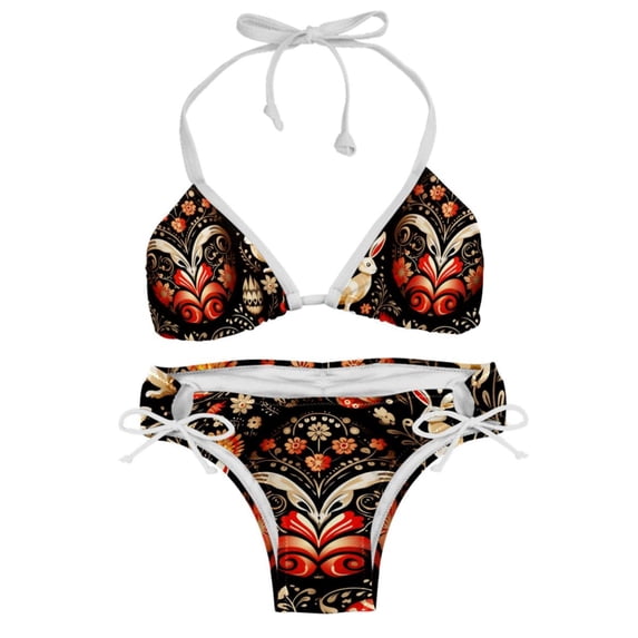 Easter Detachable Sponge Adjustable Strap Bikini Set Two-Pack Bikinis,Swimsuits,Beachwear
