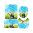 Easter Digital Print And Polyester Bathroom 4 Piece Set