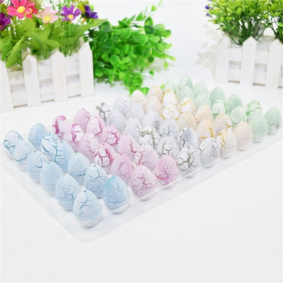 Easter Dinosaur Eggs Gifts, Dinosaur Hatching Growing in Water From Egg, for Hunting Game Birthday Party Favors, 60pcs, White