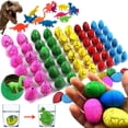 thumbnail image 1 of Easter Dinosaur Eggs Hatching Dino Egg Grow in Water Crack with Assorted Color Hunting Game Easter Basket Stuffers Birthday Easter Gifts Party Favors for Toddler Kids 3-10 Boys Girls, 1 of 7