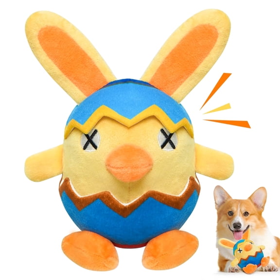 Lepawit Easter Dog Toys, Bunny Plush Squeaky Easter Gifts for Small and Medium Dogs