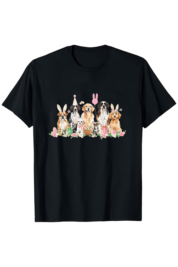 Easter Dog Shirt Comfort Colors Easter Tee Womens Easter Shirt Dog Lover Gift Dog Mom Easter Shirt Easter Day Spring Graphic Tee Cotton Womenswear Soft Top