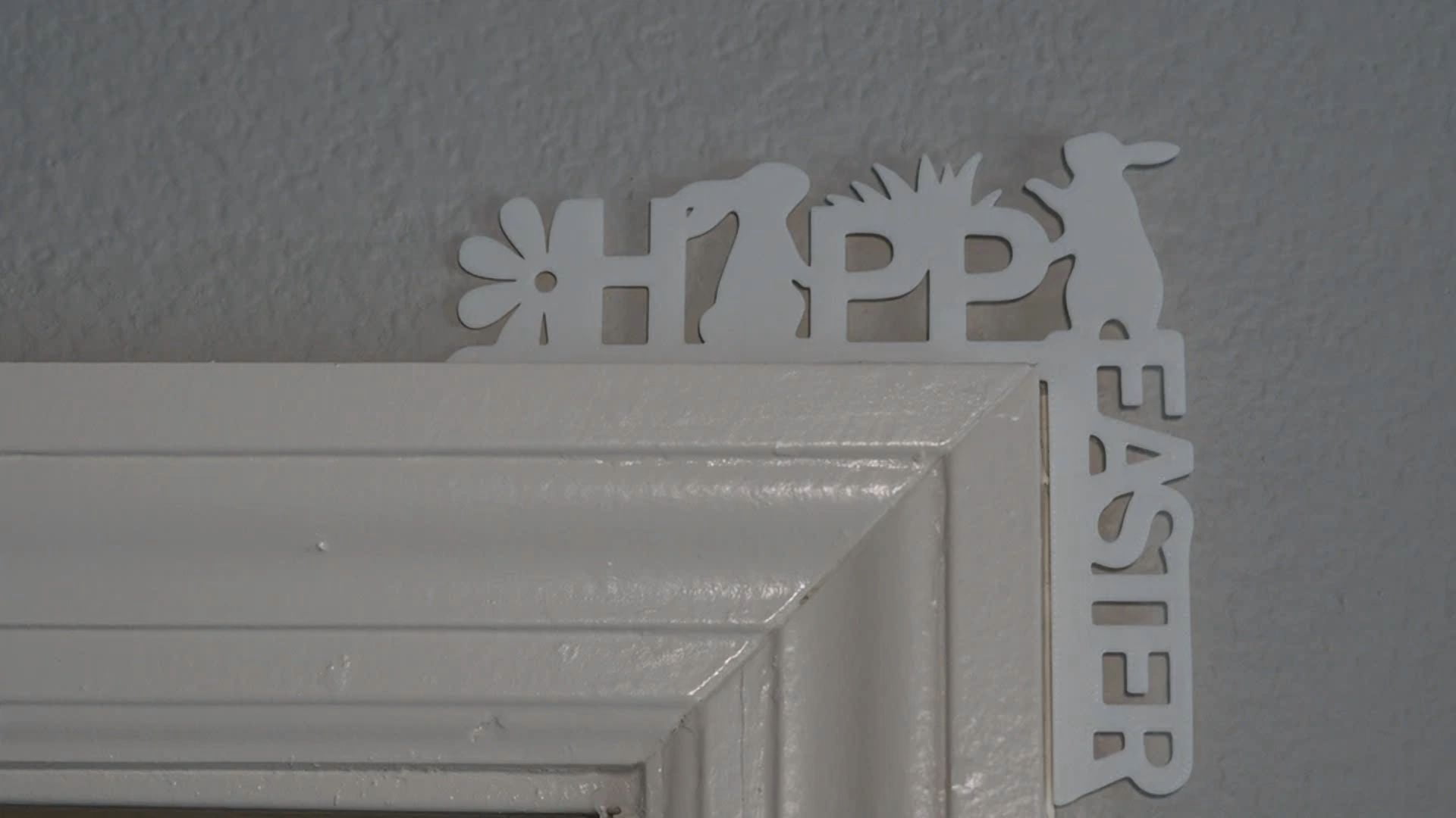 Easter Door Corner Decor, Rabbit Bunny Door Topper, Spring Home Decoration