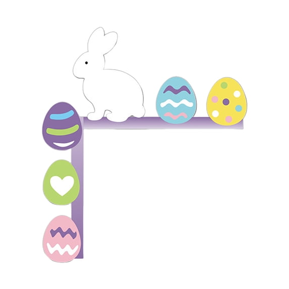 Easter Door Corner Decorations Wooden Door Frame Ornament Decor Funny Wall Decor Wooden Party Supplies Easter Decoration For Home Doors Windows Walls