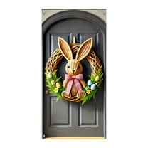 Easter Door Curtain Vibrant thematic design perfect for large parties, room decor, garden walls, and holiday background installations.
