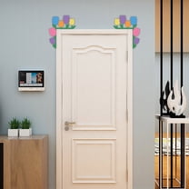 Easter Door Decor, Easter Bunny Easter Eggs Door Corner Decoration Wooden Crafts Door Top Corner Door Frame Decoration Gift