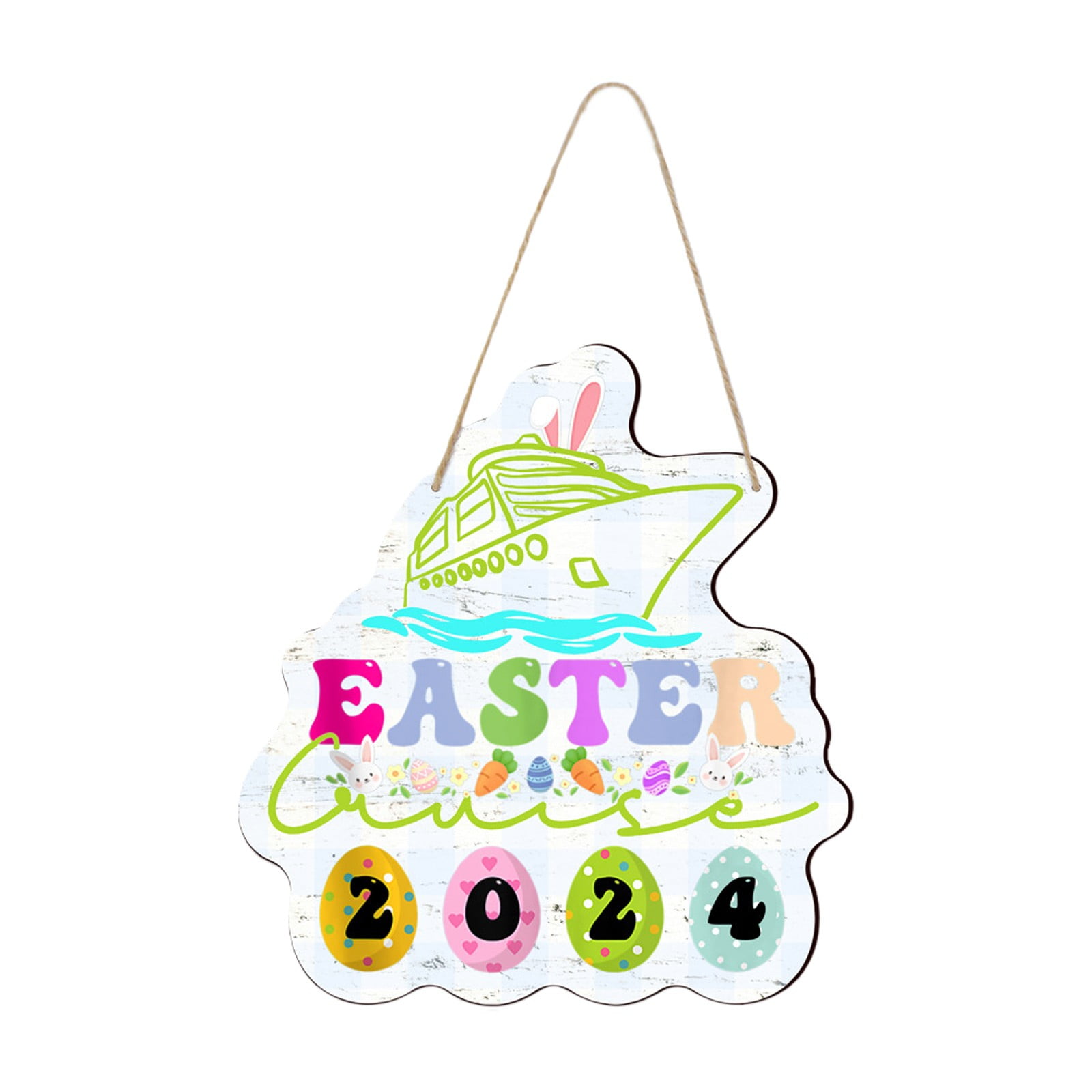 Easter Door Decoration Hang Cartoon Abnormity Wood Print Wall