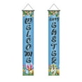 Easter Door Hanging Flag Door Decoration Supplies Bunny Flower Pattern