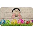 thumbnail image 1 of Easter Door Mat 30 X 17 Inch Easter Eggs Bunny Tail Doormat Indoor Outdoor Entrance Floor Mat Non Slip Easter Decor Rubber Mats, 1 of 6