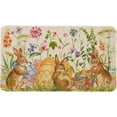 thumbnail image 1 of Easter Door Mat 30 X 17 Inch Easter Eggs Floral Bunny Doormat Indoor Outdoor Entrance Floor Rug Non Slip Spring Easter Decor Low Profile Welcome Mats, 1 of 6