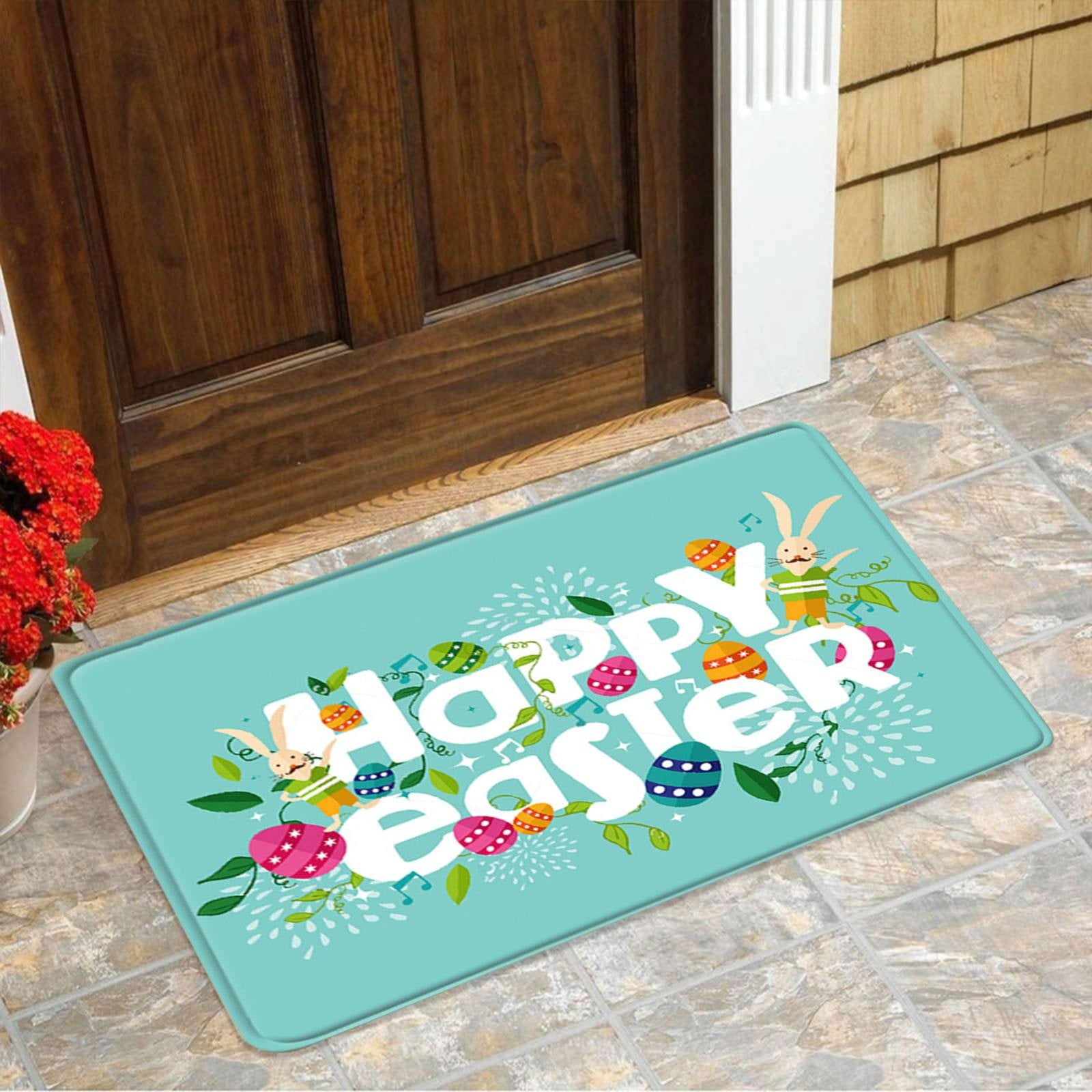 Easter Door Mat Dirt Trapper,Easter Doormat Indoor Welcome Door Mat Non ...