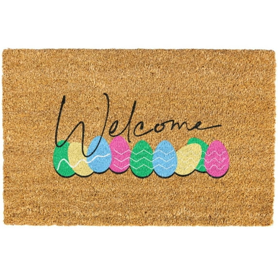 Easter Door Mat - Welcome Mat for Front Door with Non-Slip Backing - Durable Doormat - Perfect for Outside Entrance and Entryway Matt - Outdoor/Indoor - Greetings - 16" x 24" (M)