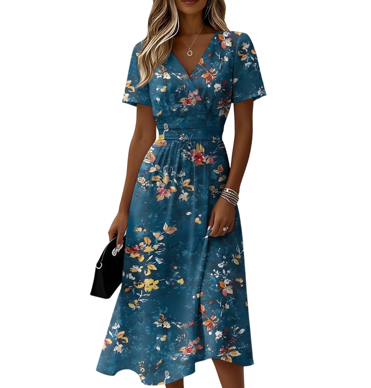 short easter dress women Pastel Flowers Lace Dress | Easter Dresses