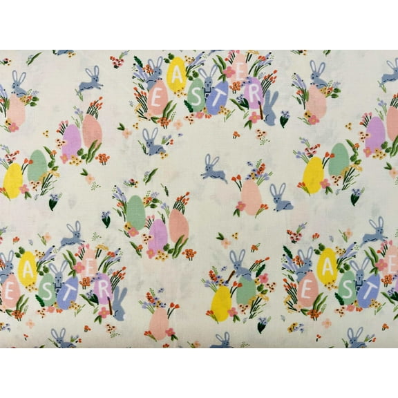 Easter - Easter Collection - Hoppy Easter - Cream Fabric - Rifle Paper Co - RP1500-CR1