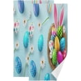 thumbnail image 1 of Easter Easter Eggs Hand Towels, Birds Nest Kitchen Towel Ultra Soft and Absorbent,Decorative Fingertip Face Towel for Bathroom Hotel, 2 PCS, 28.3"x 14.4", 1 of 5