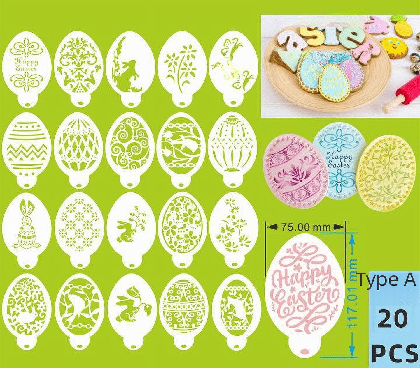 Easter Easter egg hollow template Easter eggshaped biscuit cookie