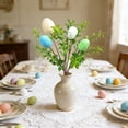 thumbnail image 1 of Easter Egg Branch Decoration, Foam Egg And Plastic Plant Ornament, Colorful Spring Holiday Party Decor, Door Or Wall Hanging, 11.81 Inch, 1 of 7
