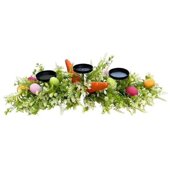 Easter Egg Candle Holder Radish Shape PE Candle Stand Easter Centerpiece Decor Party Table Candle Holder Spring Holiday Decor Stand Sturdy PE for Easter Party Table Centerpiece