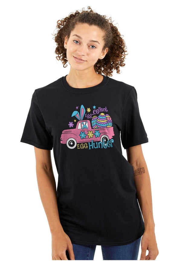 Easter Egg-Cellent Egg Hunter Truck Women's Graphic T Shirt Tees Brisco Brands S