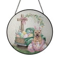 thumbnail image 1 of Easter Egg Chinese Shar-Pei Bunny Ear Welcome Spring Truck Stained Glass Suncatcher Dog Lover Window Hanging Sign Decor - 12002, 1 of 5
