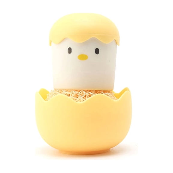 Easter Egg Cleaning Ball Steel Ball Non Falling Kitchen Dishwashing Brush Scourer Sponge Spring Cleaning Tool Egg Shaped Scrubber