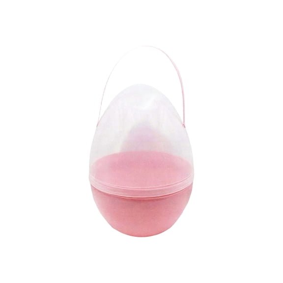 Easter Egg Container With Handle, 10 Inch (25Cm) Reusable Egg For Gifts & Party Favors, Large Fillable Surprise Egg For Easter Decor & Storage