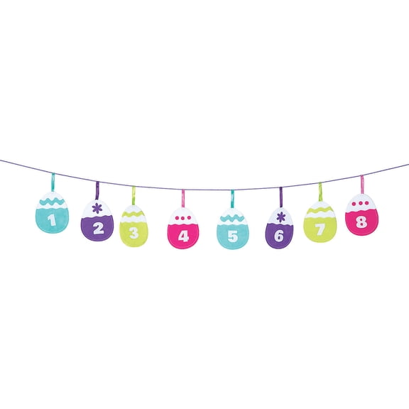 Easter Egg Countdown Calendar Garland for Easter - Home Decor - Decorative Accessories - Home Accents - Easter - 1 Piece - Home Decor - 1 Piece