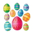 thumbnail image 1 of Easter Egg Cutouts Assorted - 24 Pack (10 Per Package), 1 of 7