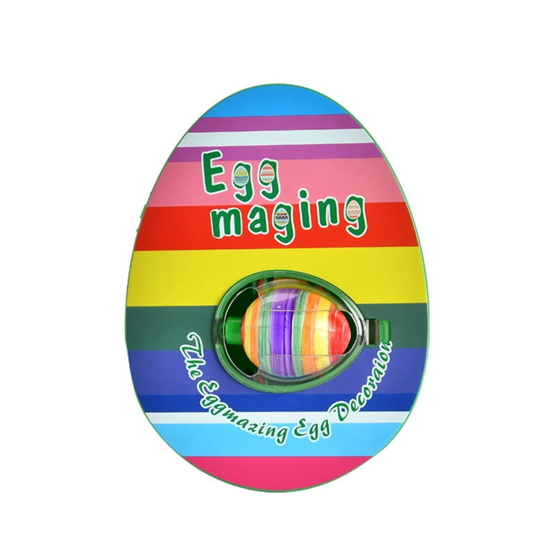 Easter Egg Decorating Kit for Kids, Electric DIY Egg Painter Spinner, Rainbow Graffiti Egg Coloring Machine, Creative Easter Egg Painting Toy for Holiday Craft Activities