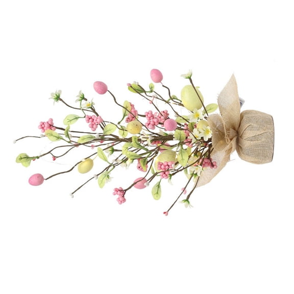 Easter Egg Decoration with LED, Green, 45cm, , for Festive Tabletop Home Display