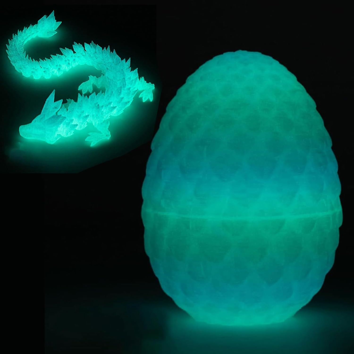 Easter Egg Dragon Egg 3d Printed Dragon Egg Articulated Dragon Crystal 