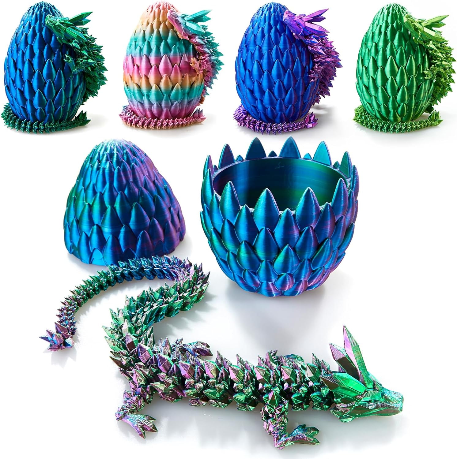 Easter Egg,Dragon Egg,15in Dragon Toy,Articulated Dragon, Fidget Toys ...