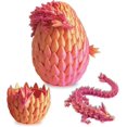 thumbnail image 1 of Easter Egg Dragon Egg 3D Printed Dragon Egg Articulated Dragon Dragon with Dragon Egg Fidget Dragon Egg Toy Executive Desk Toys Adults Fidget Dragon Toys (Red, 12''), 1 of 13