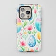 thumbnail image 1 of Easter Egg Floral For All iPhone Series Protective Phone Case Watercolor Colorful, 1 of 7