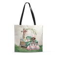 thumbnail image 1 of Easter Egg German Shorthaired Pointer Bunny Ear Welcome Spring Truck All Over Print 3D Canvas Tote Bag GSP Lover Dog Gift Reusable Handbag - 12002, 1 of 5