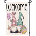 thumbnail image 1 of Easter Egg Gnome Garden Flag 12.5x18 Double Sided for Outside Cute Bunny Colorful Welcome Spring Yard flag Outdoor Easter Farmhouse Porch Decor 12-12, 1 of 6
