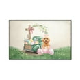 thumbnail image 1 of Easter Egg Goldendoodle Bunny Ear Welcome Spring Truck Indoor Rug Doodle Dog Lover Gifts Idea Carpet Living Bed Room Sofa Home Decor - 12002, 1 of 5