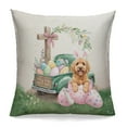thumbnail image 1 of Easter Egg Goldendoodle Bunny Ear Welcome Spring Truck Pillowcase Double Sided Doodle Dog Lover Gifts Idea Pillow Case Covers - 12002, 1 of 3