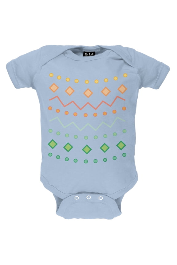 Easter Egg Green Zig Zag Costume Baby One Piece