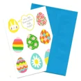 thumbnail image 1 of Easter Egg Greeting Card Happy Warm Wising Easter Blessing Seasonal Holiday Gift, 1 of 3