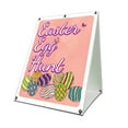 thumbnail image 1 of Easter Egg Hunt 18" x 24" A-frame Sidewalk Sign| Advertise Your Business | Images On Both Sides | Happy Bunny Basket | Made in The USA, 1 of 3
