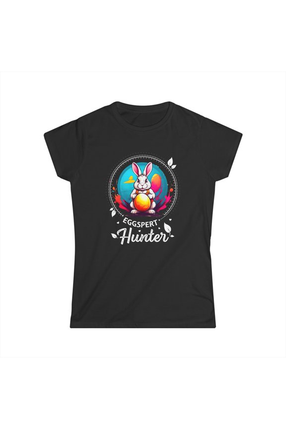 Easter Egg Hunter Cute Rabbit Easter Shirts for Women Easter Womens T Shirts