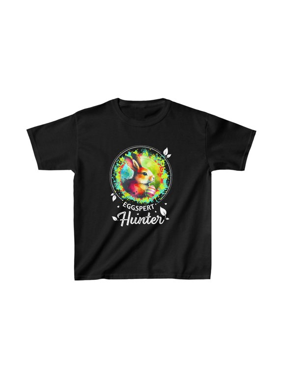 Easter Egg Hunter Eggspert Bunny Easter Outfit Kids Easter Boys Shirts