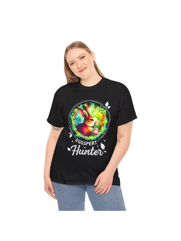 Easter Egg Hunter Eggspert Bunny Easter Outfit Women Easter Plus Size Tops for Women