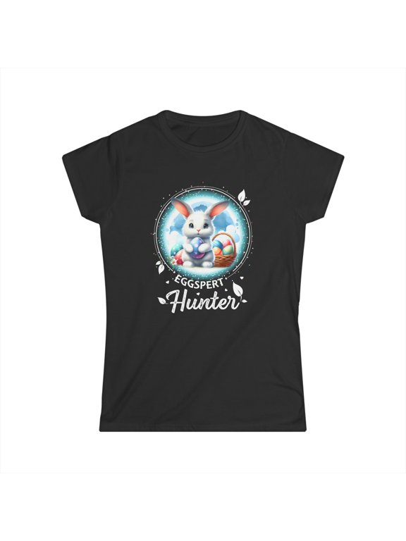Easter Egg Hunter Eggspert Bunny Women Easter Outfits Easter Women Tops