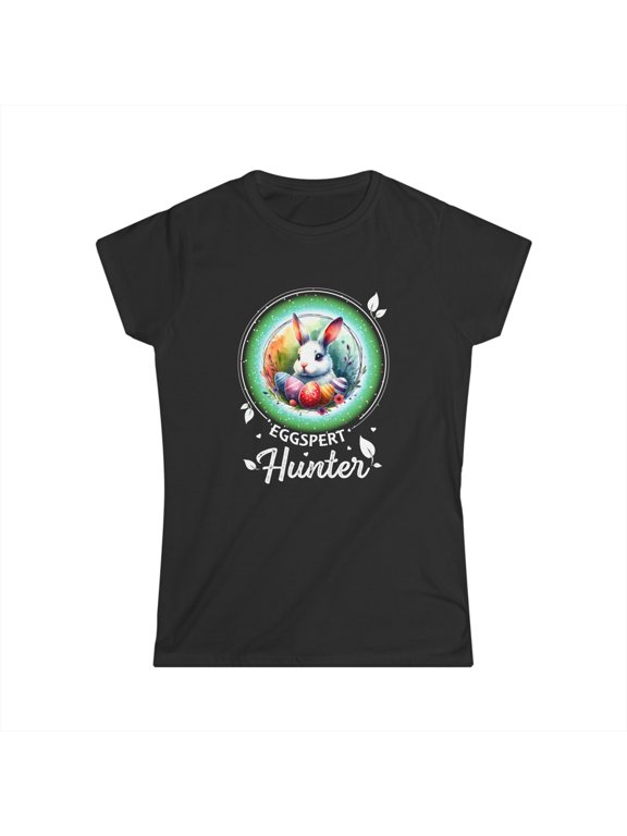 Easter Egg Hunter Eggspert Bunny Women Easter Shirt Easter Women Shirts