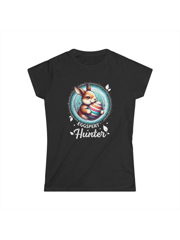 Easter Egg Hunter Eggspert Bunny Womens Easter Shirt Easter Shirts for Women