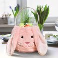 thumbnail image 1 of Easter Egg Hunting Basket, Plush Easter Bunny Basket, Long Ear Easter Buckets, Bunny Rabbit Easter Tote Bags for Easter Decorations Candy Gifts Storage, Personalized Egg Hunting Easter Bags, 1 of 6