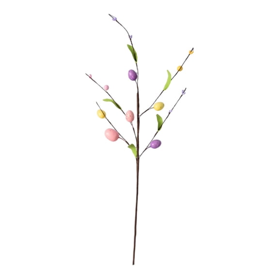Easter Egg & Leaf Cuttings Set for Home Decor – Spring Vase Arrangements, Table Centerpiece, Festive Floral Decoration
