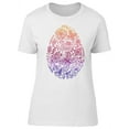 thumbnail image 1 of Easter Egg Made Of Flowers T-Shirt Women -Image by Shutterstock, Female Medium, 1 of 2